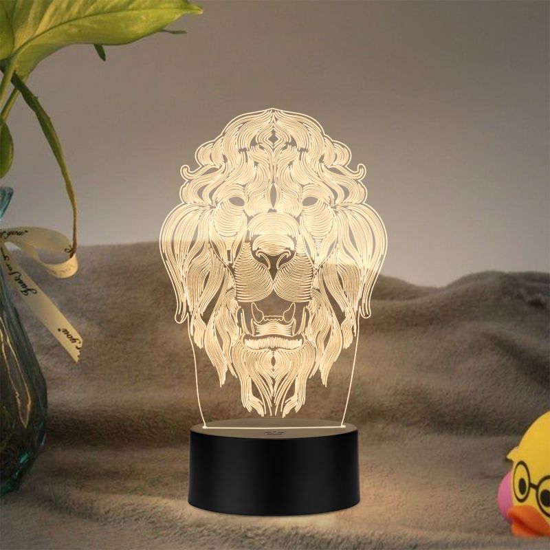 Lion-Art Lion Head Design Lamp